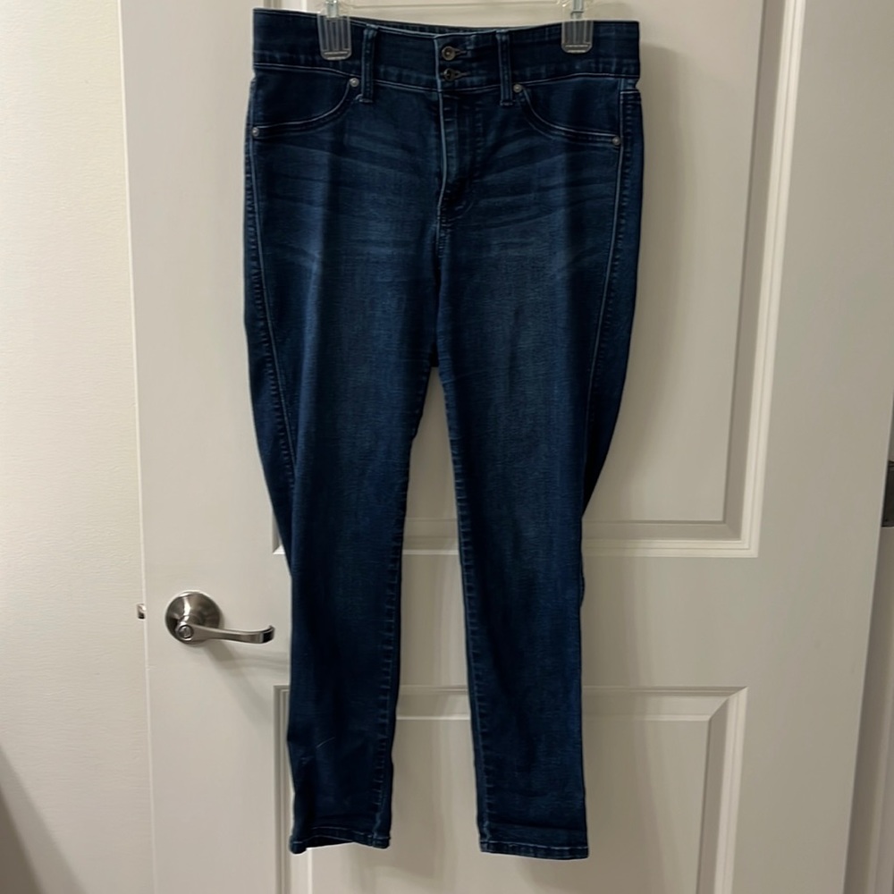 Max Studio Indigo Women’s High Rise Skinny Jeans, Size 14W
